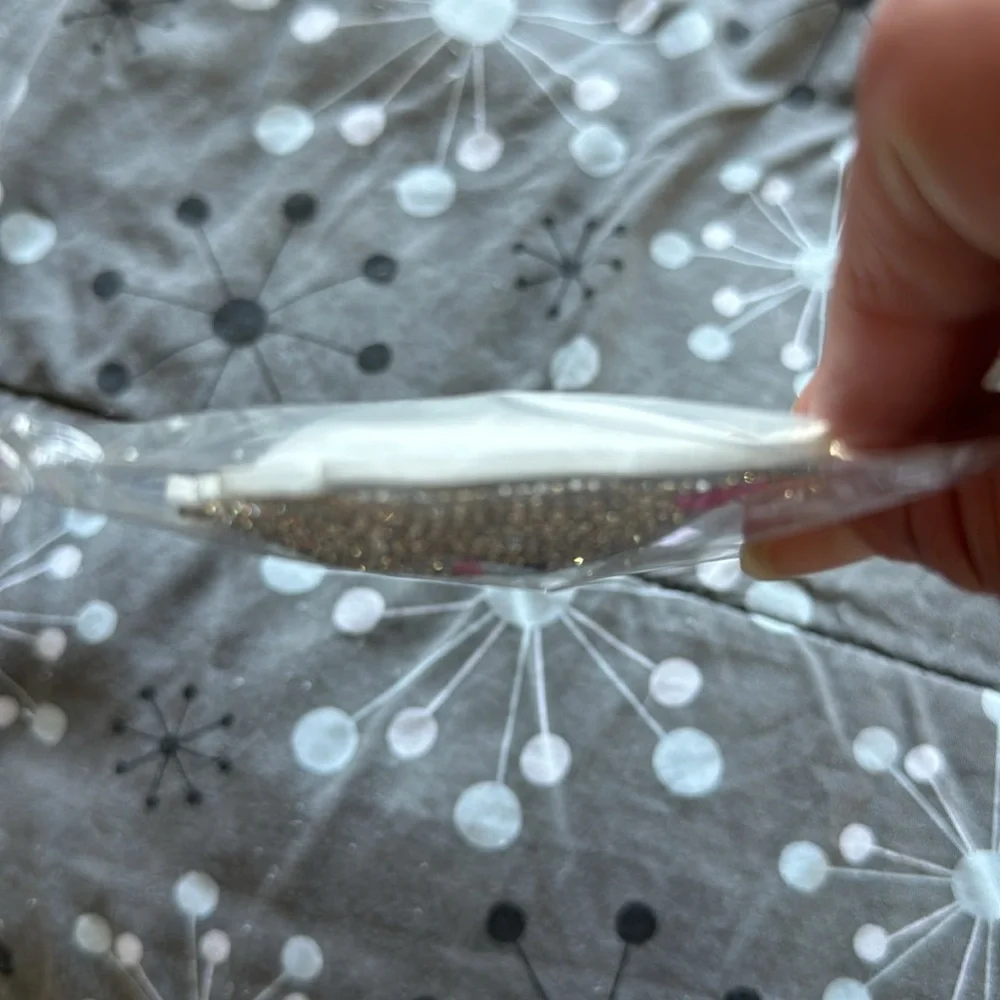 NWT rhinestone Pomeranian keychain purse charm vegan suede - Picture 4 of 6